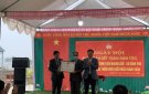 Ngày hội đại đoàn kết toàn dân và lẽ công bố quyết định thôn Hoàng Văn đạt chuẩn NTM kiểu mẫu năm 2020.